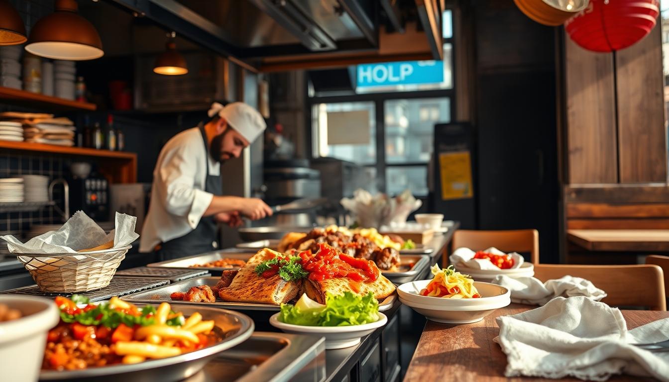 Measured baking ingredients prepared on a counter